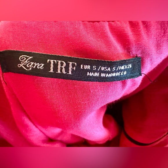 Zara A-Line Black Dress with Plunge Back size S with pockets - Picture 10 of 11